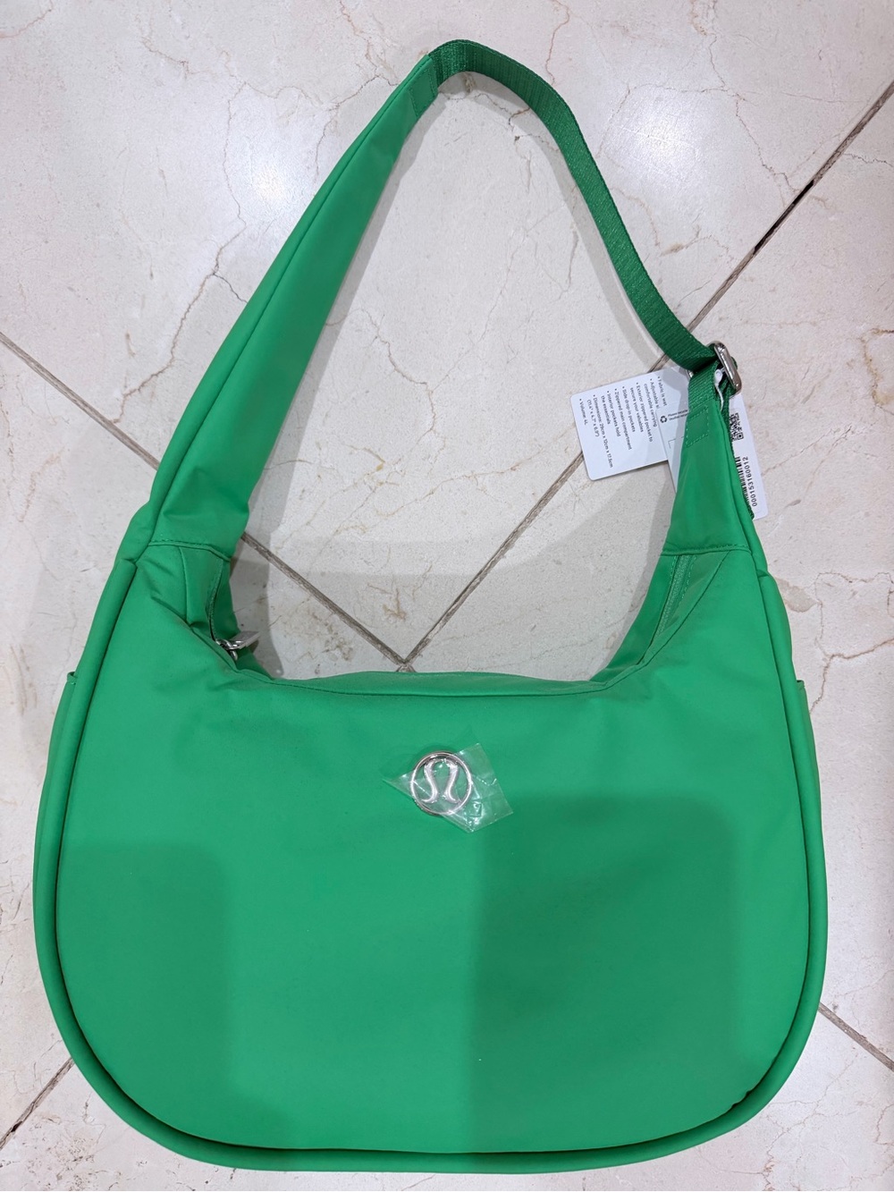 lululemon athletica Bright Green Shoulder Hobo new with tags